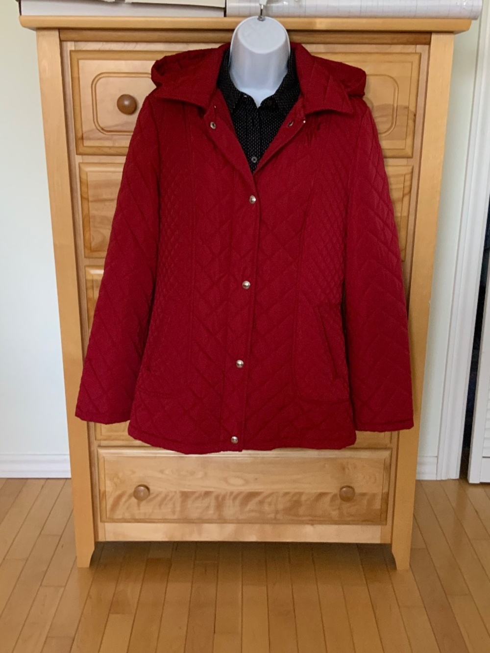 Calvin Klein women’s jacket, size medium, colour red.
